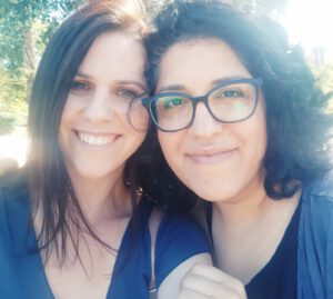 כרמית לוי (מימין), מירב אורן (משמאל)